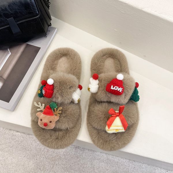 slippers fall winter 42 plus size spot christmas fur female indoor and outdoor flat bottomed warm one word women 221130, Black
slippers fall winter 42 plus size spot christmas fur female indoor and outdoor flat bottomed warm one word women 221130, Black