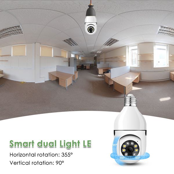 1080p hd wifi security ir ip e27 light bulb 360° panoramic cameras night vision full color automatic human tracking digital video security m, Black;white
1080p hd wifi security ir ip e27 light bulb 360° panoramic cameras night vision full color automatic human tracking digital video security m, Black;white
