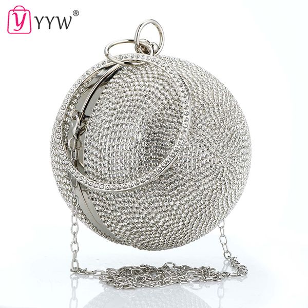 evening bags elegant luxury women clutch with rhinestone exquisite for ladies wedding party round ball handbag clutches 221130
evening bags elegant luxury women clutch with rhinestone exquisite for ladies wedding party round ball handbag clutches 221130