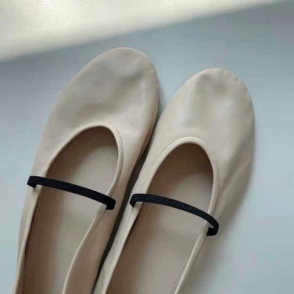 the row shoes mary jane single shoes women's summer shallow mouth ballet dance flat leather grandma small design rbjh, Black
the row shoes mary jane single shoes women's summer shallow mouth ballet dance flat leather grandma small design rbjh, Black