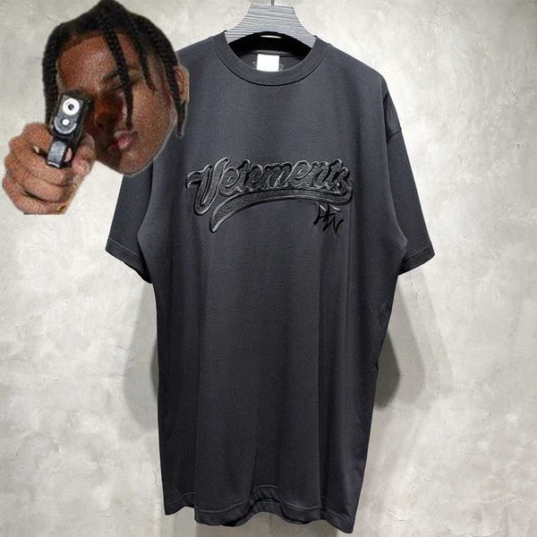 men's t-shirts black red embroidered t shirt men women 1 1 high-quality slightly oversize tee vtm short sleeve t221130, White;black
men's t-shirts black red embroidered t shirt men women 1 1 high-quality slightly oversize tee vtm short sleeve t221130, White;black