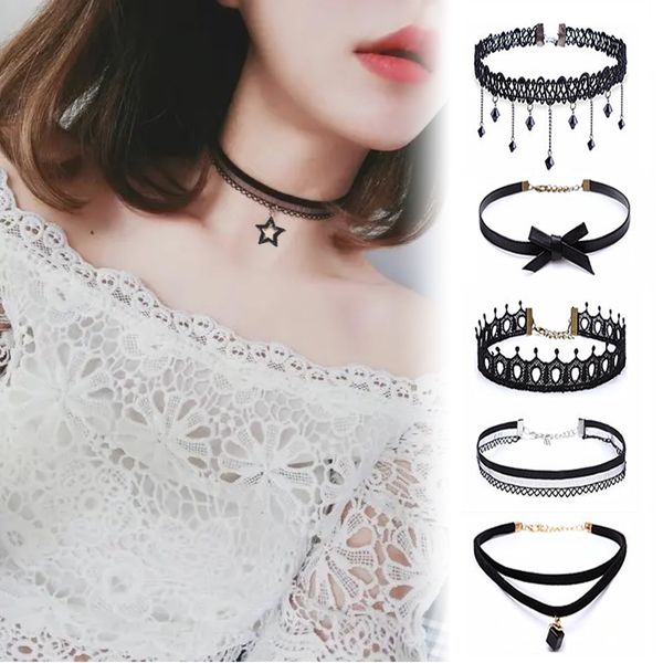 chokers handmade velvet lace vintage choker necklace for women collar torques trendy neck jewelry stretch charm gothic punk black heart 2211, Golden;silver
chokers handmade velvet lace vintage choker necklace for women collar torques trendy neck jewelry stretch charm gothic punk black heart 2211, Golden;silver