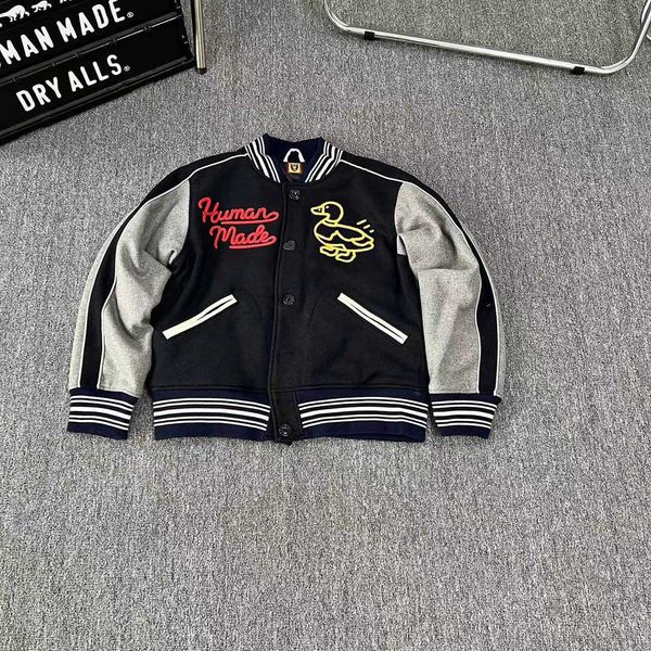 men's coat baseball uniform human make jacket cotton nigo embroidery love duck jersey women's loose splice ins celebrity fashion h, Black;brown
men's coat baseball uniform human make jacket cotton nigo embroidery love duck jersey women's loose splice ins celebrity fashion h, Black;brown