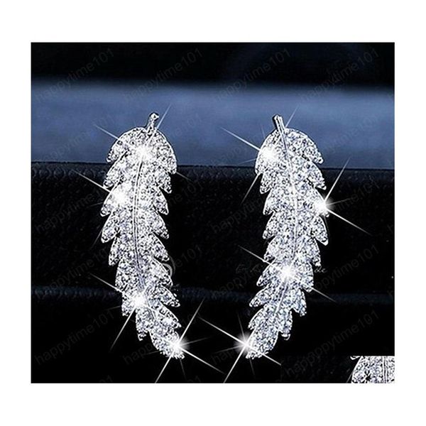 dangle chandelier trend leaf design women stud dangle earring 925 sterling sier clear rhinestone cz crystal ear jewelry drop deliv dh1ko, Silver
dangle chandelier trend leaf design women stud dangle earring 925 sterling sier clear rhinestone cz crystal ear jewelry drop deliv dh1ko, Silver
