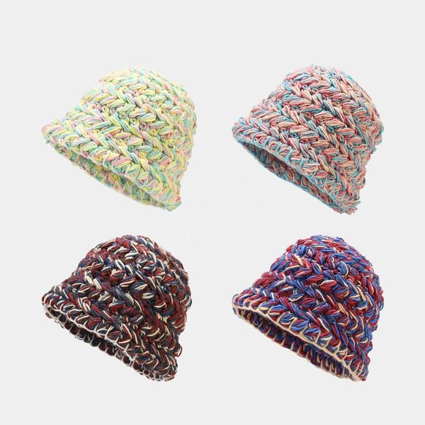 fashion woolen yarn bucket hat women winter korean version versatile warm japanese solid color knitted thickened basin hat, Blue;gray
fashion woolen yarn bucket hat women winter korean version versatile warm japanese solid color knitted thickened basin hat, Blue;gray