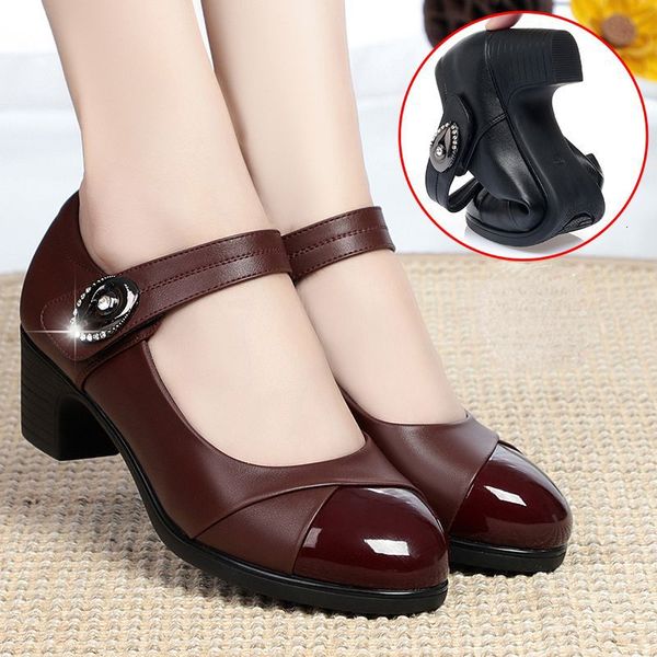 dress shoes woman pumps elegant medium heel women comfortable chunky heels ladies office loafers footwear zapatos de mujer 221130, Black
dress shoes woman pumps elegant medium heel women comfortable chunky heels ladies office loafers footwear zapatos de mujer 221130, Black