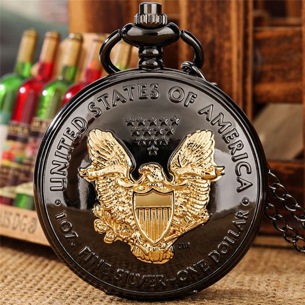 steampunk watches united states eagle pattern men women quartz analog pocket watch roman number necklace pendant chain clock, Slivery;golden
steampunk watches united states eagle pattern men women quartz analog pocket watch roman number necklace pendant chain clock, Slivery;golden