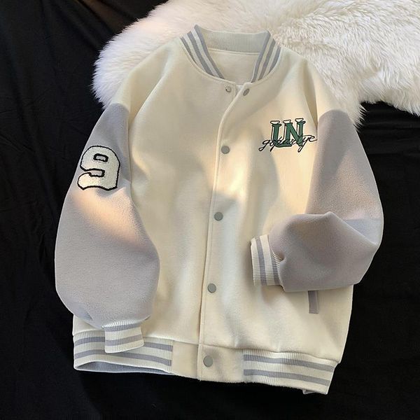 women s jackets spring baseball uniform retro loose embroidery female american shirt ins clothes 221130, Black;brown
women s jackets spring baseball uniform retro loose embroidery female american shirt ins clothes 221130, Black;brown