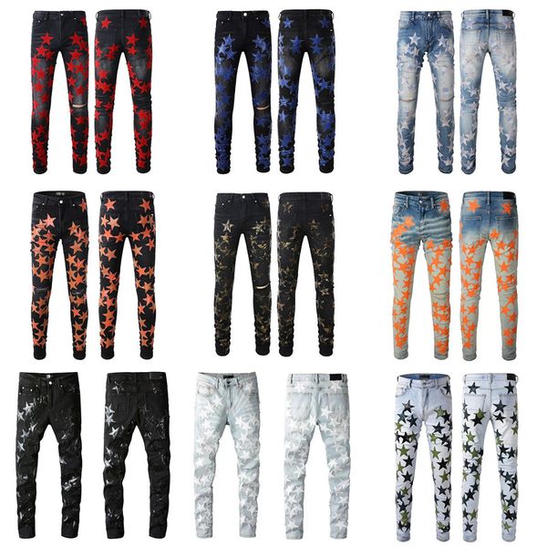 mens jeans ripped men pants designer skinny grey denim biker paint distress pant for man embroider slim fit stretch motorcycle star hip, Blue
mens jeans ripped men pants designer skinny grey denim biker paint distress pant for man embroider slim fit stretch motorcycle star hip, Blue