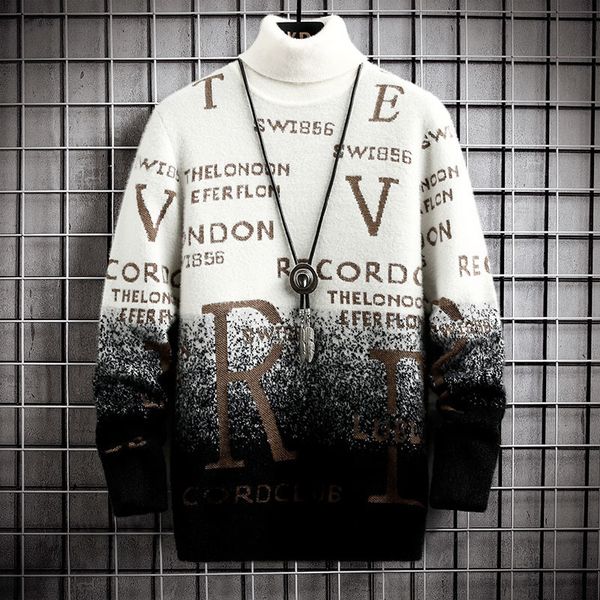 mens sweaters fall winter mink cashmere sweater men turtleneck male knitwear thick warm knit pullovers 221130, White;black
mens sweaters fall winter mink cashmere sweater men turtleneck male knitwear thick warm knit pullovers 221130, White;black