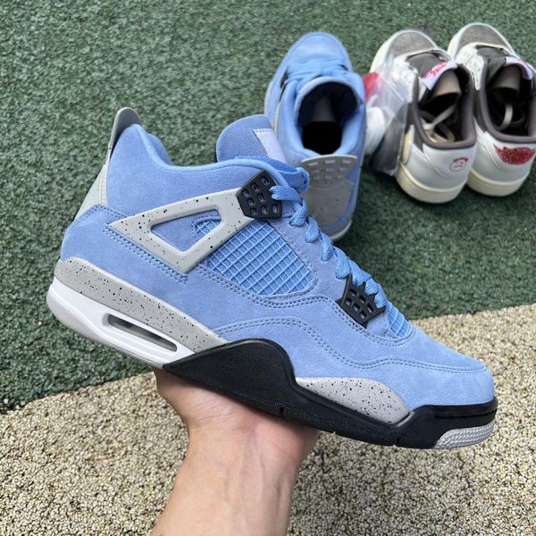 authentic 4 university blue shoes 4s tech grey white black blue genuine suede leather men women basketball sports sneakers with original box
authentic 4 university blue shoes 4s tech grey white black blue genuine suede leather men women basketball sports sneakers with original box
