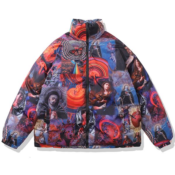 men's down parkas winter oversize vintage bubble coat men printed reversible cotton padded clothes fashion harajuku streetwear warm jac, Black
men's down parkas winter oversize vintage bubble coat men printed reversible cotton padded clothes fashion harajuku streetwear warm jac, Black