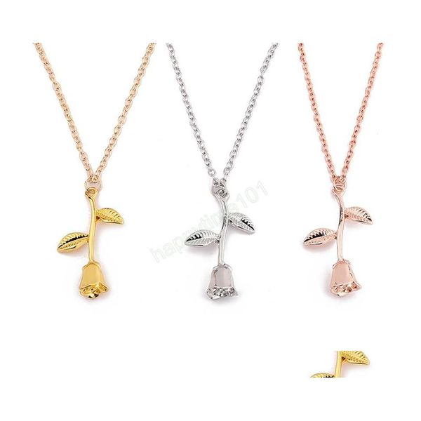 pendant necklaces fashion vintage rose necklace pendant long chain charm simple autumn winter womens jewelry valentines day gift dro dh97e, Silver
pendant necklaces fashion vintage rose necklace pendant long chain charm simple autumn winter womens jewelry valentines day gift dro dh97e, Silver