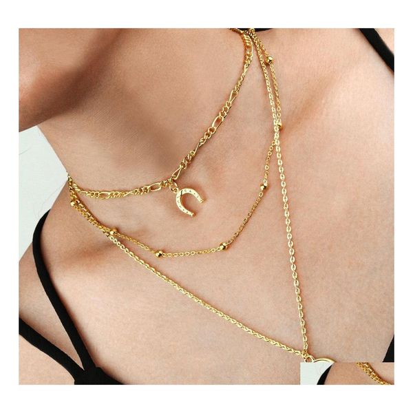pendant necklaces geometric moon pendant necklace small round bead chain retro coin mtilayer women drop delivery jewelry necklaces pe dh8bl, Silver
pendant necklaces geometric moon pendant necklace small round bead chain retro coin mtilayer women drop delivery jewelry necklaces pe dh8bl, Silver