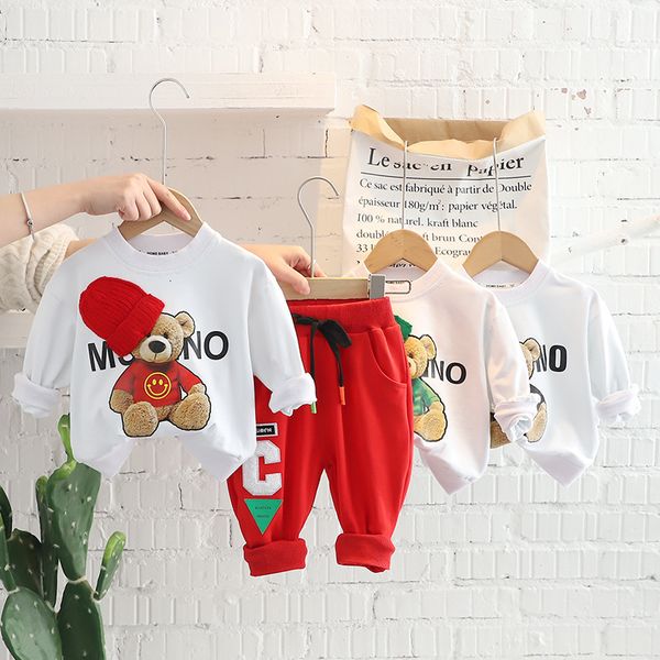 clothing sets spring autumn children girls 2pcs set cartoon bear letter cotton sweatshirts pants baby clothes kids suit 221130, White
clothing sets spring autumn children girls 2pcs set cartoon bear letter cotton sweatshirts pants baby clothes kids suit 221130, White