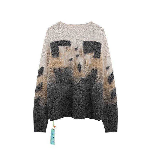 sweaters for women popular brand designer hoodies off gradient loose casual knit men's and women's long sleeve coats grey brown, White;black
sweaters for women popular brand designer hoodies off gradient loose casual knit men's and women's long sleeve coats grey brown, White;black