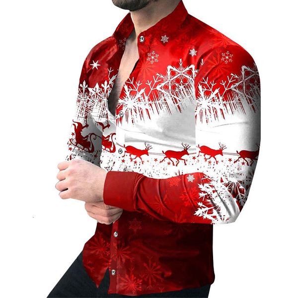 men's casual shirts social men turn-down collar buttoned shirt merry christmas print long sleeve mens clothes party cardigan 221130, White;black
men's casual shirts social men turn-down collar buttoned shirt merry christmas print long sleeve mens clothes party cardigan 221130, White;black