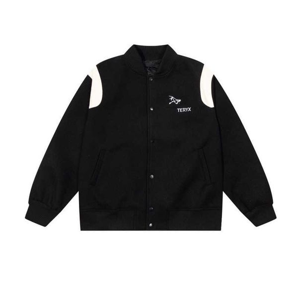 designer jacket mens womens wool nylon baseball jackets arc button cardigan coat fashion embroidery trend sportswear 122, Black;brown
designer jacket mens womens wool nylon baseball jackets arc button cardigan coat fashion embroidery trend sportswear 122, Black;brown