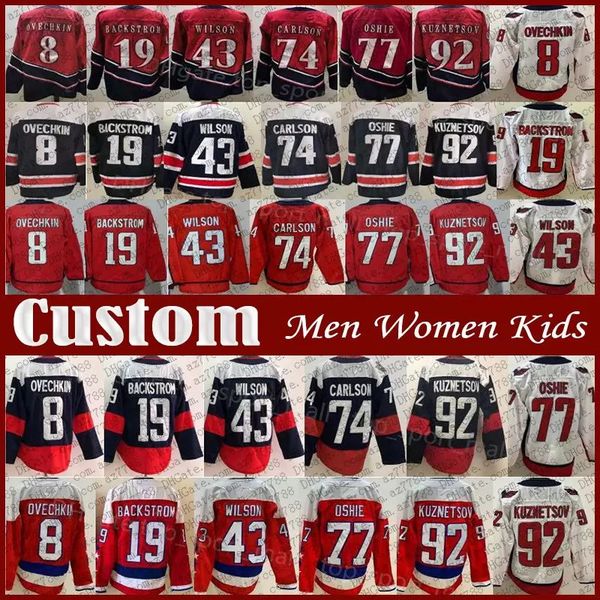 8 alex ovechkin custom men women kids hockey jersey 19 nicklas backstrom 77 tj oshie evgeny kuznetsov tom wilson vitek vanecek anthony manth, Black;red
8 alex ovechkin custom men women kids hockey jersey 19 nicklas backstrom 77 tj oshie evgeny kuznetsov tom wilson vitek vanecek anthony manth, Black;red