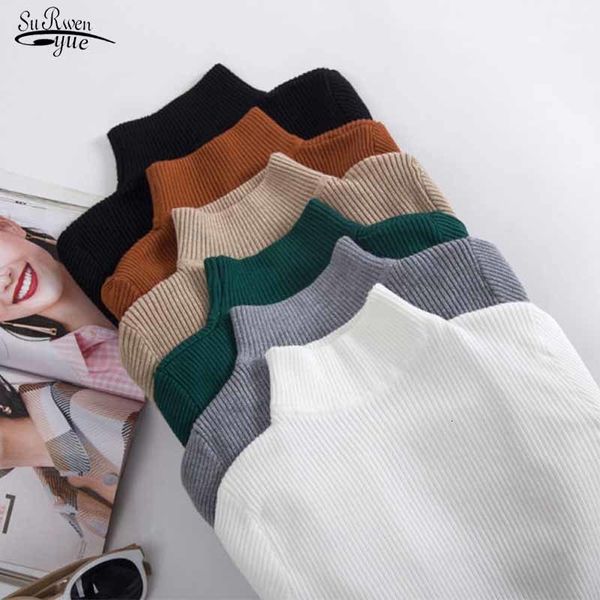 women's sweaters autumn winter turtleneck long sleeve sweater knitted slim women casual pullovers pull femme 10643 221201, White;black
women's sweaters autumn winter turtleneck long sleeve sweater knitted slim women casual pullovers pull femme 10643 221201, White;black