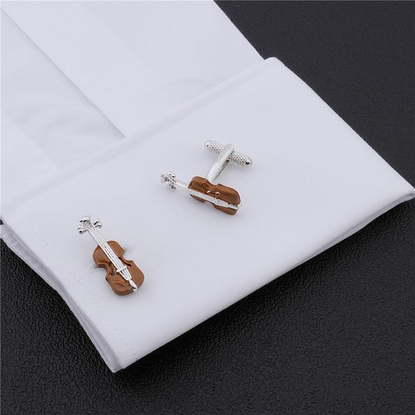 cuff links hawson novelty music equipment brown violin gift links buttons for mens luxury with box 221130, Silver
cuff links hawson novelty music equipment brown violin gift links buttons for mens luxury with box 221130, Silver