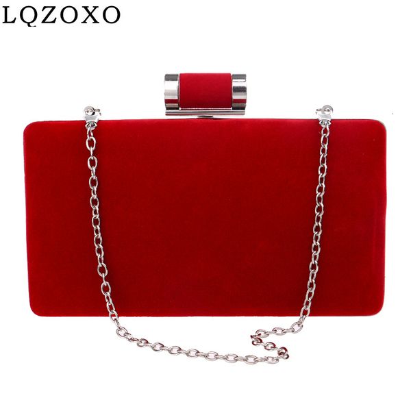 evening bags velvet women small clutch red color metal shoulder handbags dress party purse 221130
evening bags velvet women small clutch red color metal shoulder handbags dress party purse 221130