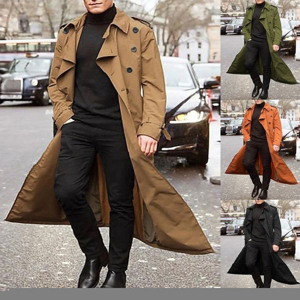 men's jackets windbreaker long slim trench coat doublebreasted lapel male fashion autumn winter 221130, Black;brown
men's jackets windbreaker long slim trench coat doublebreasted lapel male fashion autumn winter 221130, Black;brown