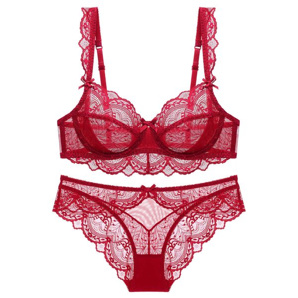 ladies underwear ultra thin sponge transparent bra large chest with small lace bra women's underwear bra set, Red;black
ladies underwear ultra thin sponge transparent bra large chest with small lace bra women's underwear bra set, Red;black