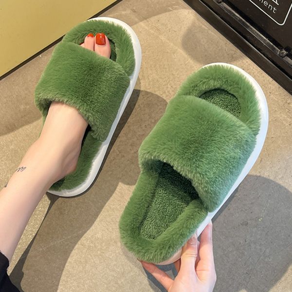 slipper faux fur pillow lovers winter home floor shoes open toe female male indoor platform slipper ladies fashion slides 221130, Black
slipper faux fur pillow lovers winter home floor shoes open toe female male indoor platform slipper ladies fashion slides 221130, Black