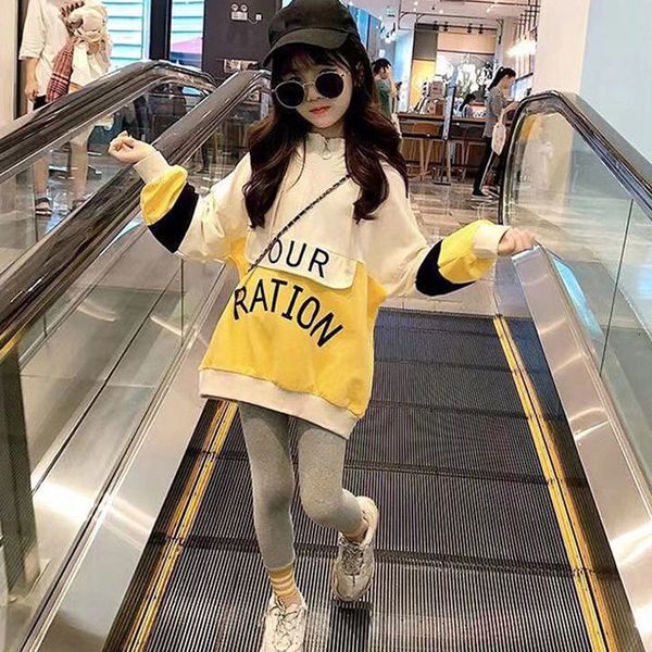 clothing sets fashionable girls' spring autumn hooded outfits big kids middle and leisure children's clothes suit 221130, White
clothing sets fashionable girls' spring autumn hooded outfits big kids middle and leisure children's clothes suit 221130, White