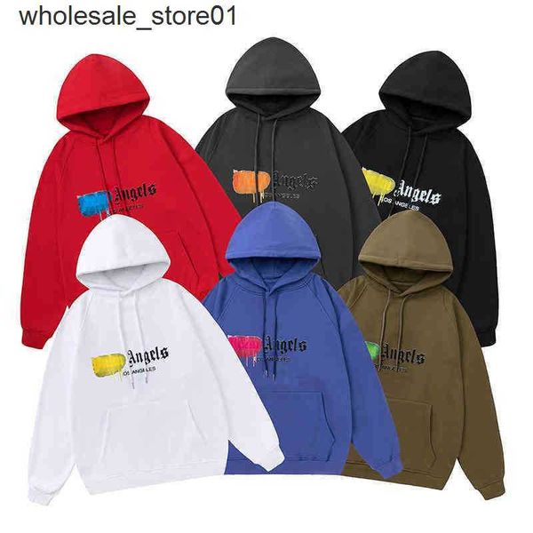 men's hoodies sweatshirts palms designer winter spray graffiti letters men's women's loose lovers' plush streetwear hood, Black
men's hoodies sweatshirts palms designer winter spray graffiti letters men's women's loose lovers' plush streetwear hood, Black
