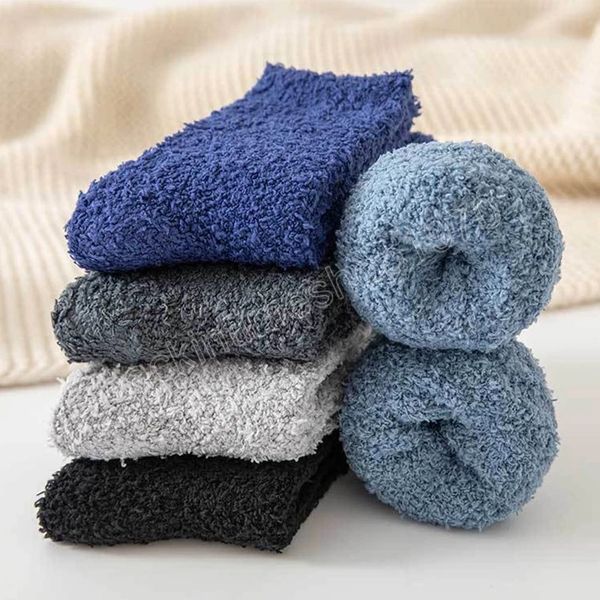 winter coral fleece thickened medium tube socks men women's simple solid color plush sock indoor warm floor socks home slippers, Pink;yellow
winter coral fleece thickened medium tube socks men women's simple solid color plush sock indoor warm floor socks home slippers, Pink;yellow