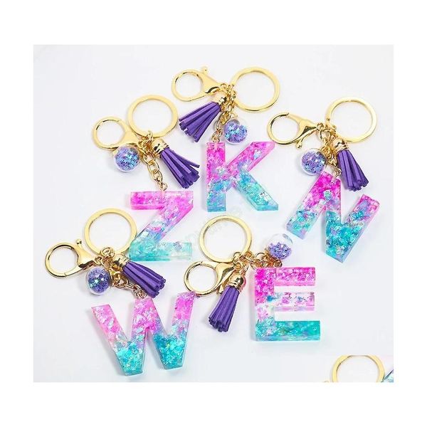 key rings fashion purple blue letter keychain with tassel sequins filling resin initials key chain women bag hanging pendant keyring dhrje, Slivery;golden
key rings fashion purple blue letter keychain with tassel sequins filling resin initials key chain women bag hanging pendant keyring dhrje, Slivery;golden