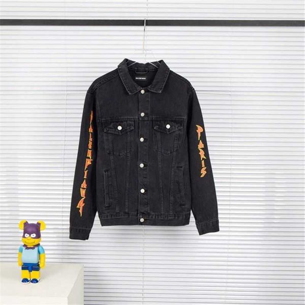 trendy designer balencigass jackets high edition paris autumn winter wash worn jacket letter print casual denim coat men women, Black;brown
trendy designer balencigass jackets high edition paris autumn winter wash worn jacket letter print casual denim coat men women, Black;brown