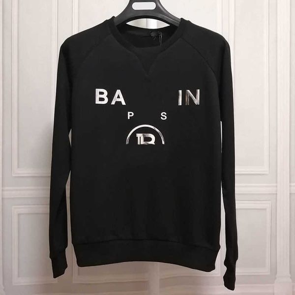 designer luxury balans classic fashion trend versatile sweater raglan silver sequin letter terry long sleeve t-shirt for men and women, Black
designer luxury balans classic fashion trend versatile sweater raglan silver sequin letter terry long sleeve t-shirt for men and women, Black