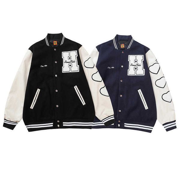 men's coat baseball uniform human make jacket cotton nigo tiger letter love collar loose lovers ins celebrity fashion hip hop c4h1 u, Black;brown
men's coat baseball uniform human make jacket cotton nigo tiger letter love collar loose lovers ins celebrity fashion hip hop c4h1 u, Black;brown