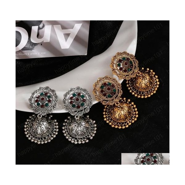 dangle chandelier ethnic retro gold sier color wave flower indian jhumka earrings for women vintage cz bell tassel dangle earring dhkx7, Silver
dangle chandelier ethnic retro gold sier color wave flower indian jhumka earrings for women vintage cz bell tassel dangle earring dhkx7, Silver