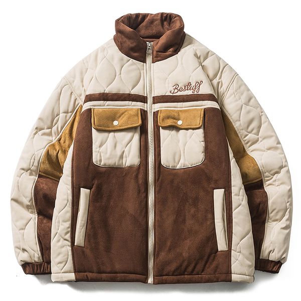 men's jackets winter oversize pocket cargo jacket men clothing zip up cotton padded coat fashion harajuku streetwear parka warm outerwe, Black;brown
men's jackets winter oversize pocket cargo jacket men clothing zip up cotton padded coat fashion harajuku streetwear parka warm outerwe, Black;brown