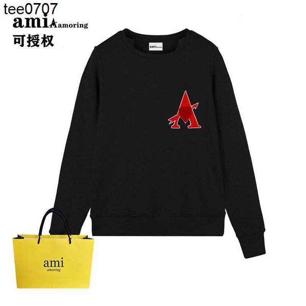 designer amis amoring classic embroidery love sweater round neck men and women loose couple outfit love a pullover fashion size xl, Black
designer amis amoring classic embroidery love sweater round neck men and women loose couple outfit love a pullover fashion size xl, Black