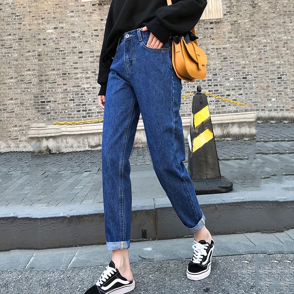 women's jeans denim pants high waist harem mom spring autumn thin blue for streetwear white black 221201
women's jeans denim pants high waist harem mom spring autumn thin blue for streetwear white black 221201
