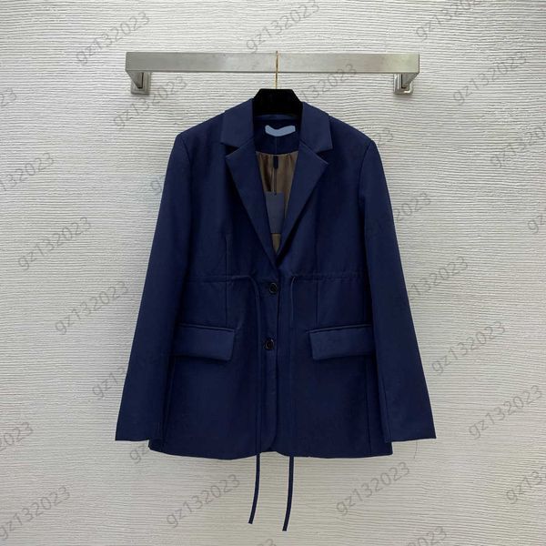 womens jacket draw rope waist folding design solid color lapel suit jackets shoulder pads slim long sleeve pockets profile coats designer si, Black;brown
womens jacket draw rope waist folding design solid color lapel suit jackets shoulder pads slim long sleeve pockets profile coats designer si, Black;brown