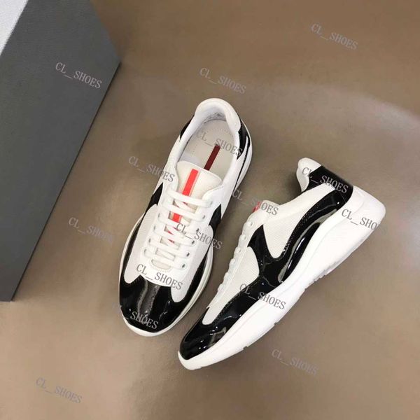 2023ss designer men sneakers america's cup casual shoes bike fabric sneaker patent leather flat trainers outdoor fashion platform shoe, Black
2023ss designer men sneakers america's cup casual shoes bike fabric sneaker patent leather flat trainers outdoor fashion platform shoe, Black