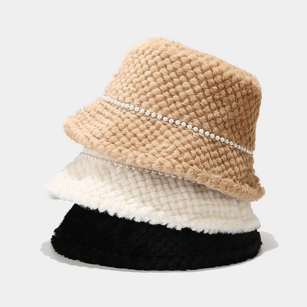 fine lattice hats for women autumn winter pearl bucket hats lamb plush soft warm fisherman hat panama casual caps lady flat, Blue;gray
fine lattice hats for women autumn winter pearl bucket hats lamb plush soft warm fisherman hat panama casual caps lady flat, Blue;gray