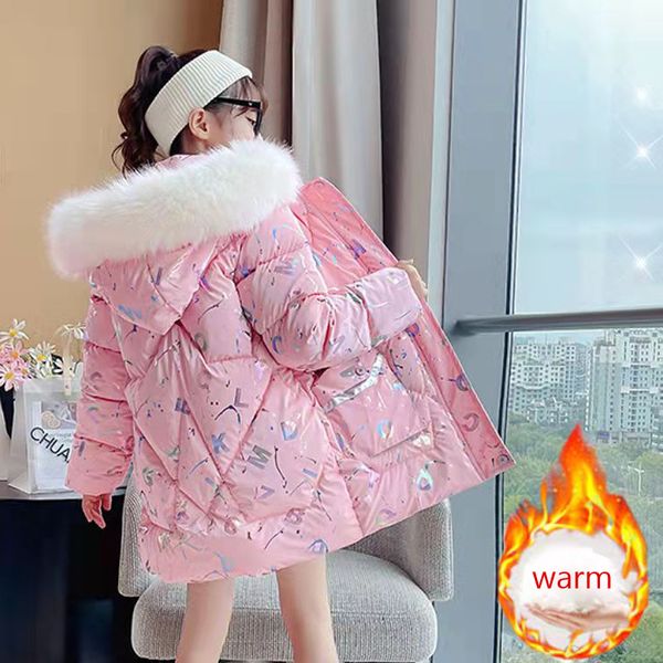 down coat winter children s cotton padded solid color medium long jacket girls thicken warm kids fur hooded parka clothes tz87 221130, Blue;gray
down coat winter children s cotton padded solid color medium long jacket girls thicken warm kids fur hooded parka clothes tz87 221130, Blue;gray