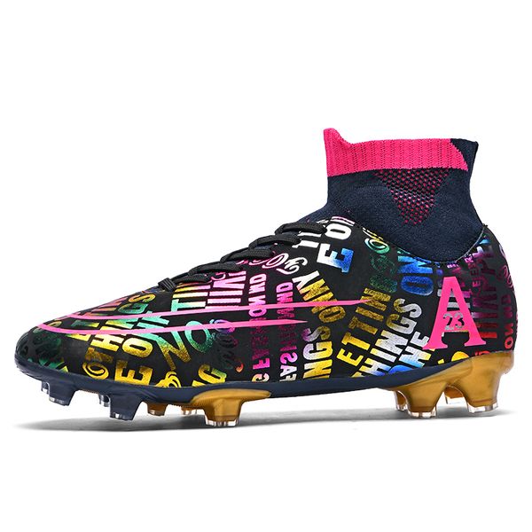 safety shoes men soccer tf/fg high ankle ultralight non-slip outdoor training football boots breathable cleats grass comfortable 221130, Black;brown
safety shoes men soccer tf/fg high ankle ultralight non-slip outdoor training football boots breathable cleats grass comfortable 221130, Black;brown