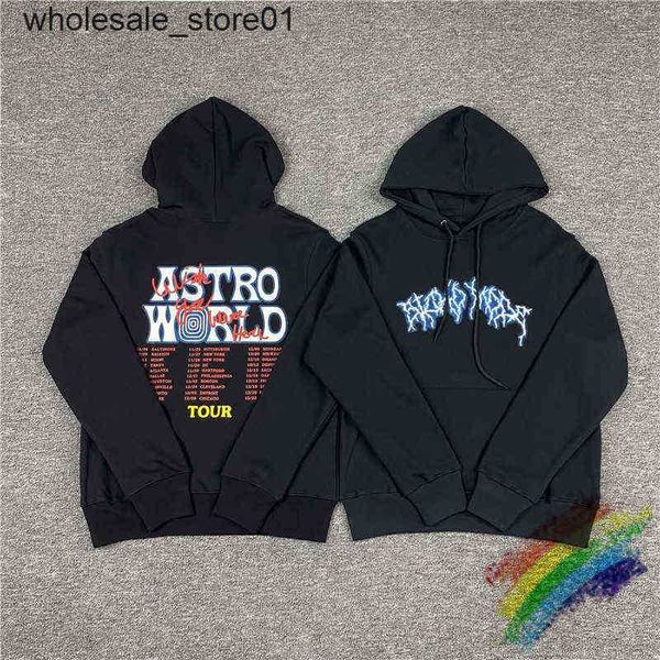 men's hoodies designer sweatshirts printing lightning men women concert pullover fashion streetwear hoodie, Black
men's hoodies designer sweatshirts printing lightning men women concert pullover fashion streetwear hoodie, Black