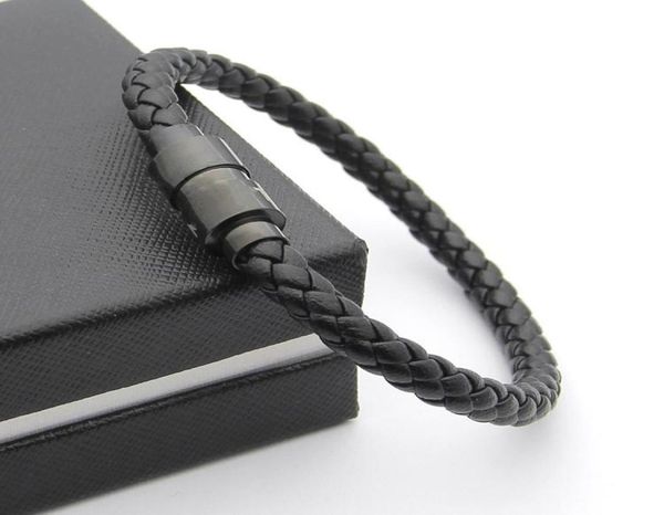 luxury black woven leather bracelets magnetic shut design with six star branding french man jewelry charm bracelet as christmas gi7016777, Golden;silver
luxury black woven leather bracelets magnetic shut design with six star branding french man jewelry charm bracelet as christmas gi7016777, Golden;silver