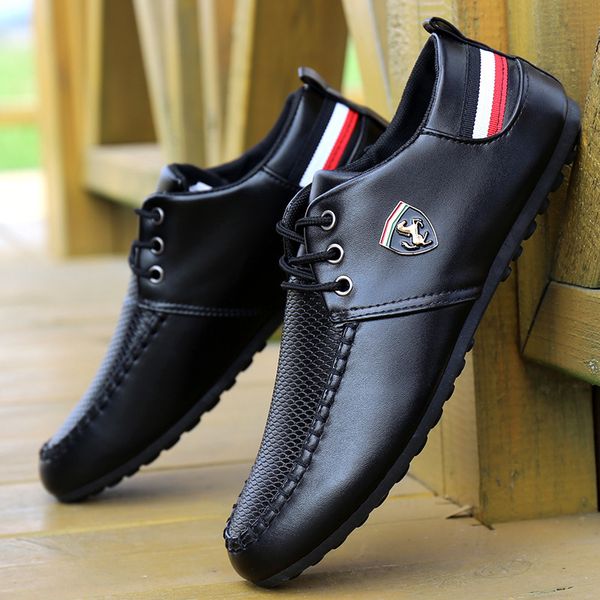 dress shoes men casual brand breathable british mens sneakers fashion lace up soft flats driving white black peas 221130
dress shoes men casual brand breathable british mens sneakers fashion lace up soft flats driving white black peas 221130