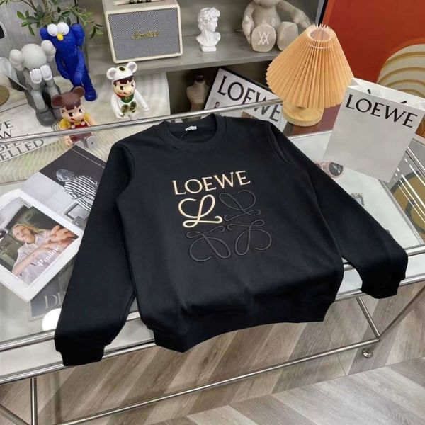 designer loew's mens womens hoodies warm pullover autumn and winter new classic big embroidery cotton round neck plush sweater men wome, Black
designer loew's mens womens hoodies warm pullover autumn and winter new classic big embroidery cotton round neck plush sweater men wome, Black
