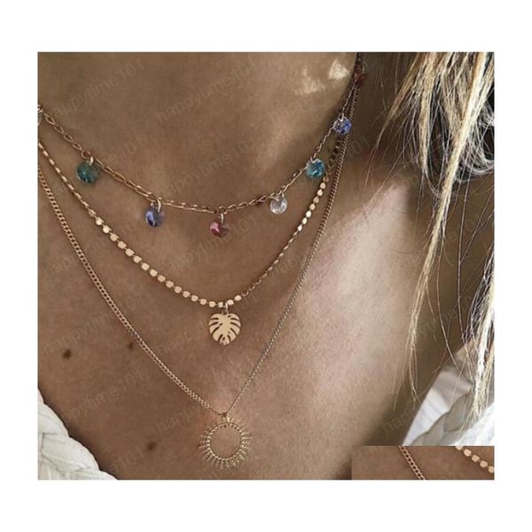 pendant necklaces 2021 fashion leaf choker necklace colorf rhinestone gold women beach jewelry girlfriend gift drop delivery necklac dhcby, Silver
pendant necklaces 2021 fashion leaf choker necklace colorf rhinestone gold women beach jewelry girlfriend gift drop delivery necklac dhcby, Silver